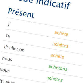 Franse werkwoordsvervoegingen